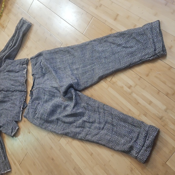 Magnolia Pearl Double breasted  Suit Cotton Blend linen rare - Picture 13 of 14